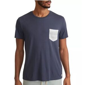 Marine Layer Signature Pocket T-Shirt men's size medium Short Sleeve navy blue